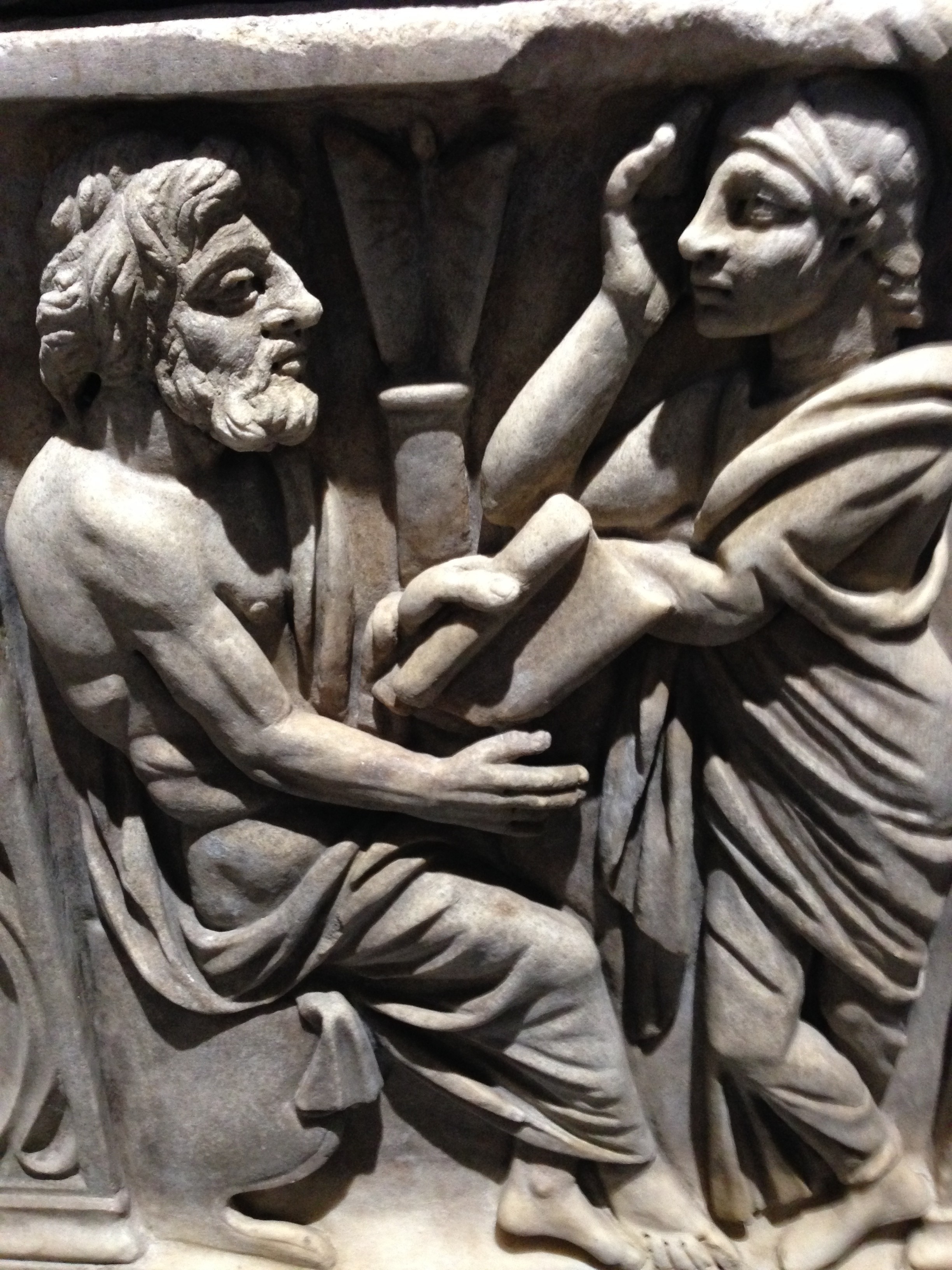 What a relief! The style of this sculpture, I mean. Not the seemingly eternal wait for our vow exchange.